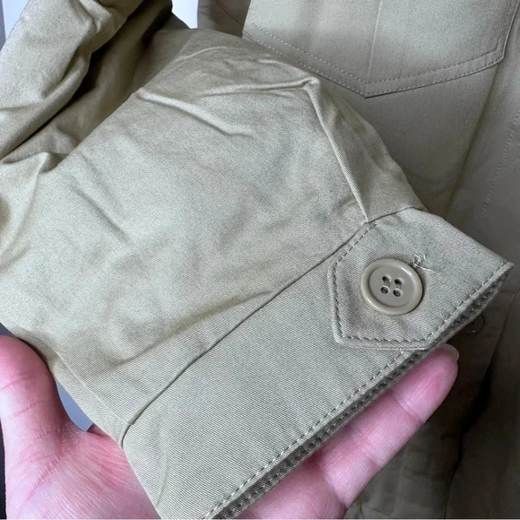 BP Nordstrom NWT Tan Grove Quilt Lined Button-up Shacket Shirt Jacket La… - Picture 7 of 11